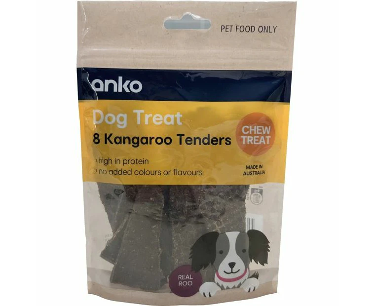 Dog Treat Kangaroo Tenders 8 Pack - Anko