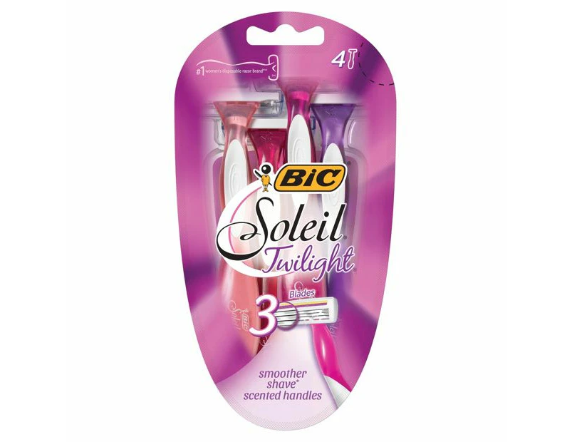 BIC Soleil Twilight - 4 Pack - Pink