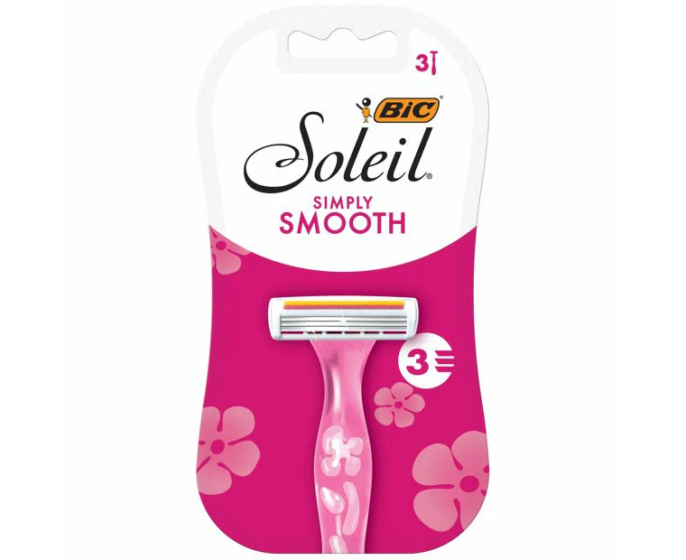 BIC Simply Soleil Razor - 3 Pack - Pink