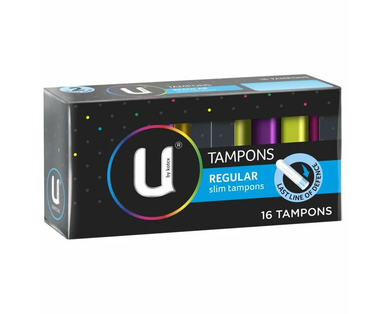 U by Kotex Slim Tampons Regular 16PK