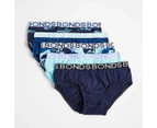 Bonds Boys Briefs 5 Pack - Blue