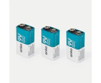 9V Alkaline Batteries, 3 Pack - Anko - Multi