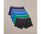 Bonds Boys Trunks 5 Pack - Blue