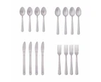 Stainless Steel Cutlery 16 Piece Set - Anko - Silver