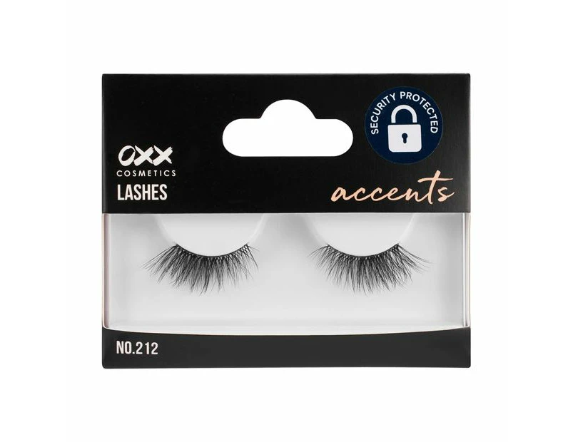 Accents False Lashes, No. 212 - OXX Cosmetics - Black