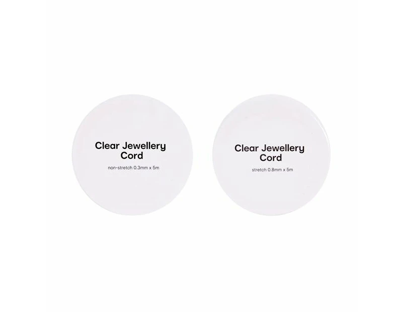 Clear Jewellery Cord, 2 Pack - Anko