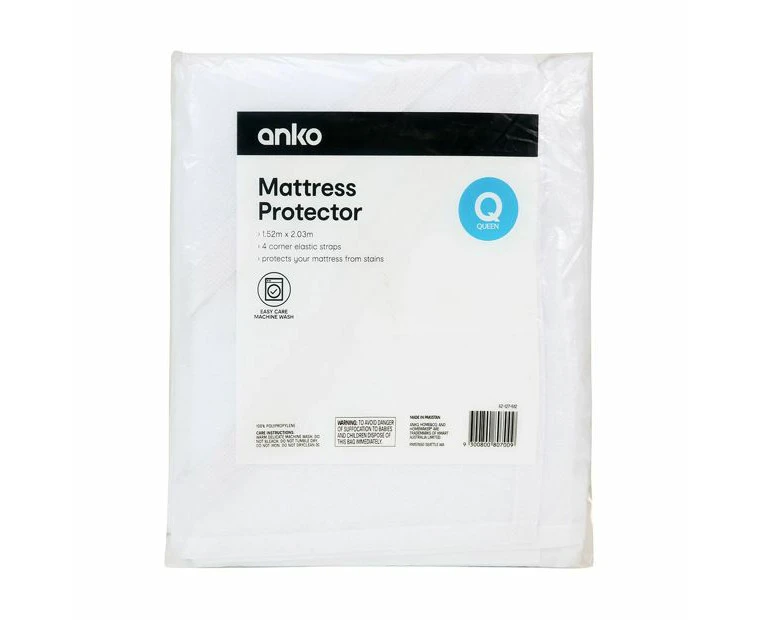 Mattress Protector, Queen Bed - Anko