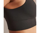 Bonds Women's Bases Scoop Crop - Dusted Black