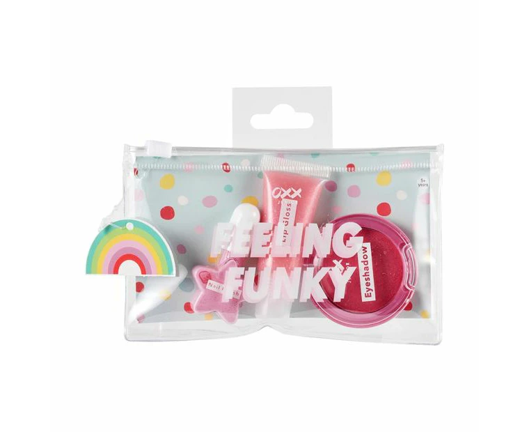 3 Piece Makeup Pouch, Feeling Funky - OXX Junior