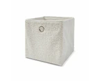 Collapsible Boucle Storage Cube - Anko