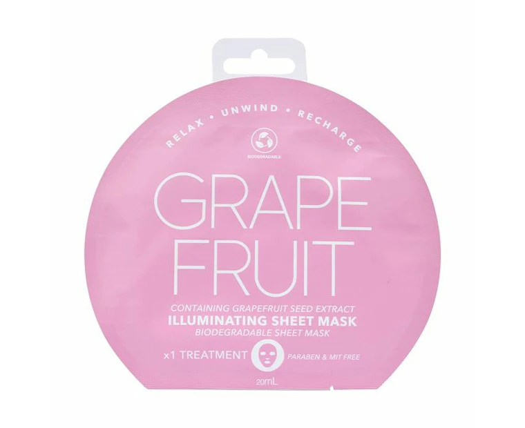 Illuminating Sheet Mask, Grapefruit - Anko