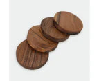 Acacia Wood Coasters, 4 Pack - Anko