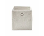 Collapsible Boucle Storage Cube - Anko - White