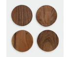 Acacia Wood Coasters, 4 Pack - Anko