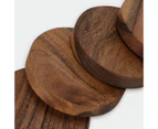 Acacia Wood Coasters, 4 Pack - Anko