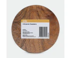 Acacia Wood Coasters, 4 Pack - Anko