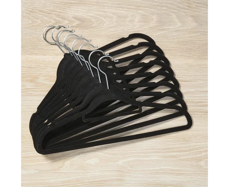 Flocked Hangers, Pack of 8 - Anko