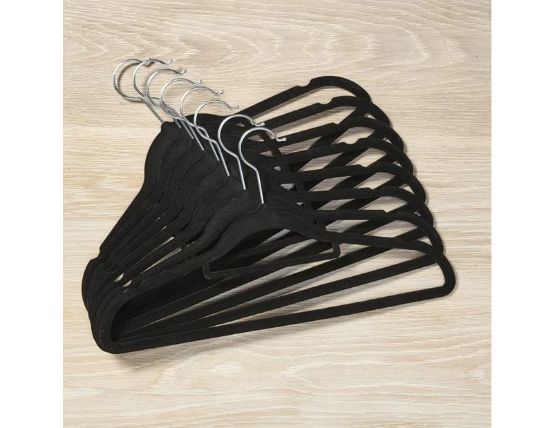 Flocked Hangers, Pack of 8 - Anko