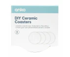 DIY Ceramic Coasters, 4 Pack - Anko