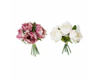 Artificial Peonies Bunch, Assorted - Anko