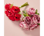 Artificial Peonies Bunch, Assorted - Anko