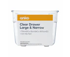 Large & Narrow Clear Drawer - Anko