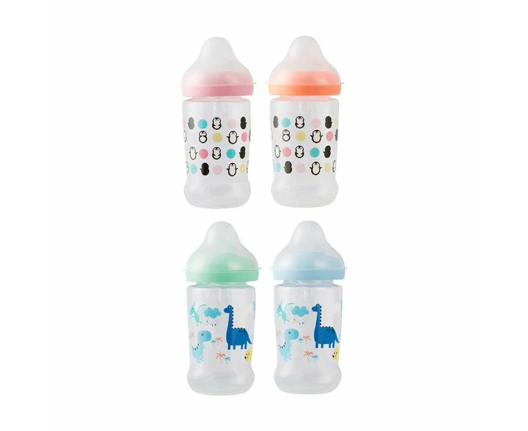 Baby Feeding Bottles, 2 Pack, Assorted - Anko