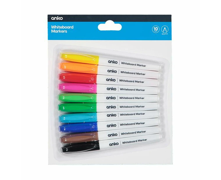 Whiteboard Markers 10 Pack - Anko