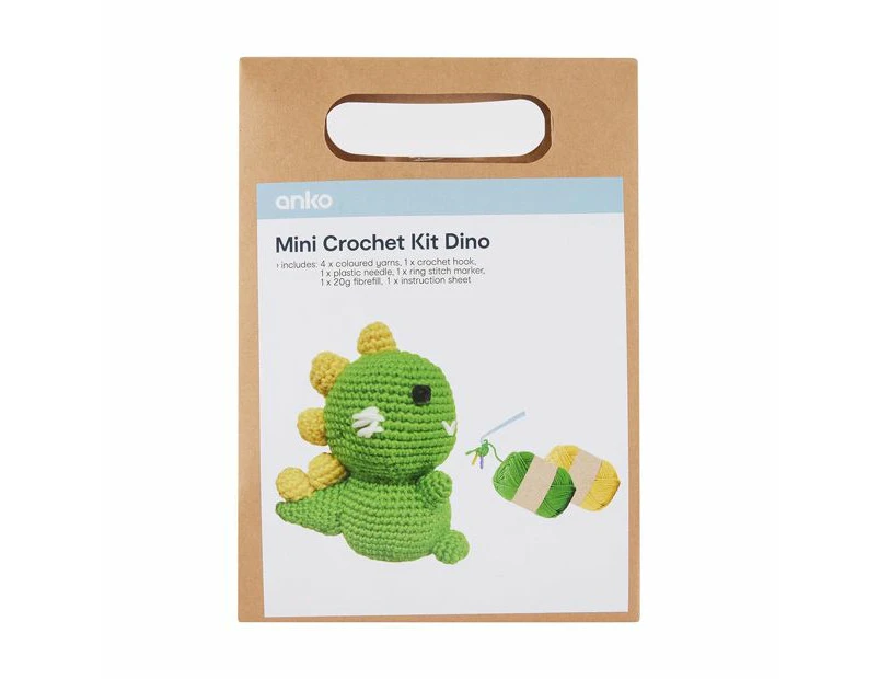 Mini Crochet Kit, Dino - Anko