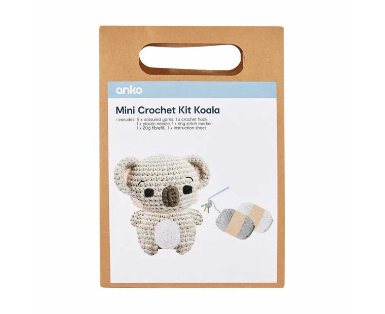 Mini Crochet Kit, Koala - Anko