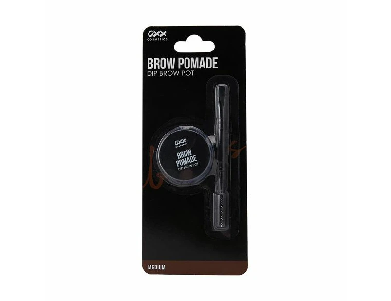 Brow Pomade Dip Brow Pot, Medium - OXX Cosmetics - Brown