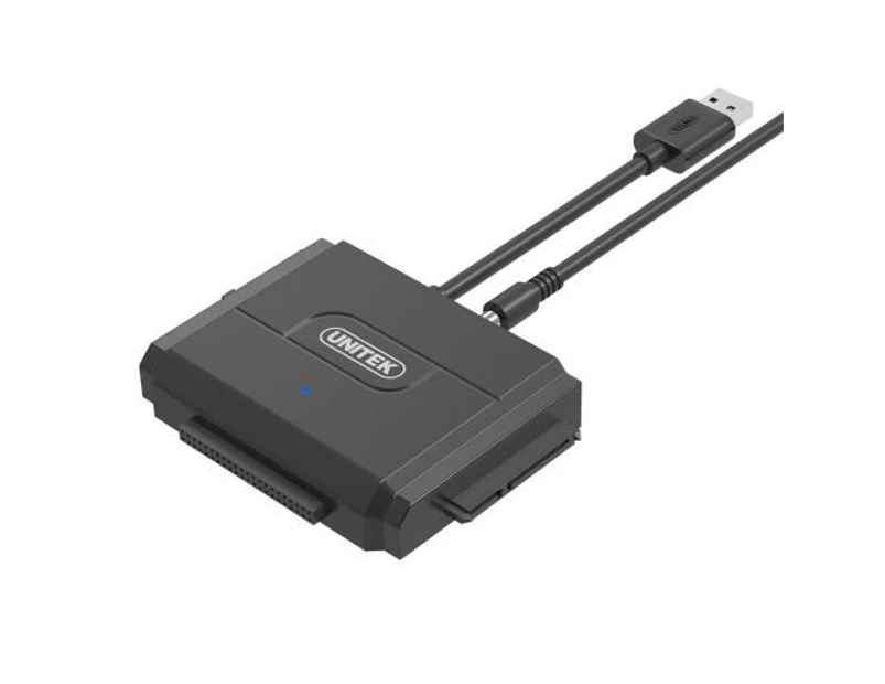 Unitek Y-3324 USB3.0 to IDE+SATA Converter. Power Adapter & USB3.0 Cable Included [Y-3324]
