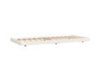 vidaXL Bed Frame White 92x187 cm Solid Wood Pine Single Size