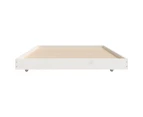 vidaXL Bed Frame White 92x187 cm Solid Wood Pine Single Size