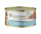 Applaws Natural Tuna Fillet in Broth Wet Cat Food Can 70g