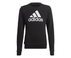 Adidas Girls' Essentials Big Logo Sweatshirt - Black/White