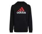 Adidas Kids'/Youth Essentials Two-Coloured Big Logo Hoodie - Black Better/Scarlet White