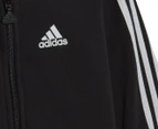Adidas Baby/Toddler 3-Stripe Full-Zip Hooded Jogger 2-Piece Set - Black/White