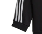 Adidas Baby/Toddler 3-Stripe Full-Zip Hooded Jogger 2-Piece Set - Black/White