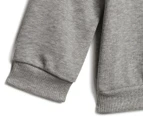 Adidas Baby/Toddler Badge of Sport French Terry Jogger 2-Piece Set - Medium Grey Heather/White