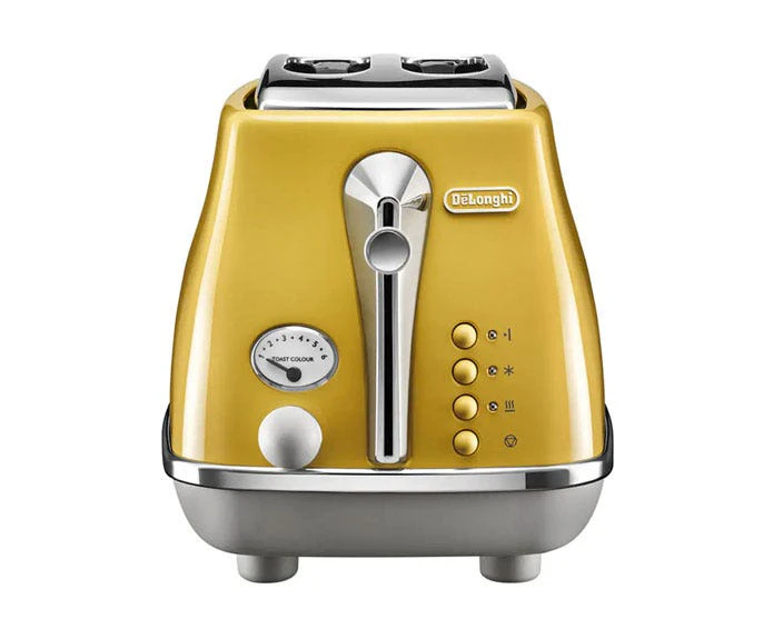 Delonghi Icona Capitals 2 Slice Toaster - New York Yellow