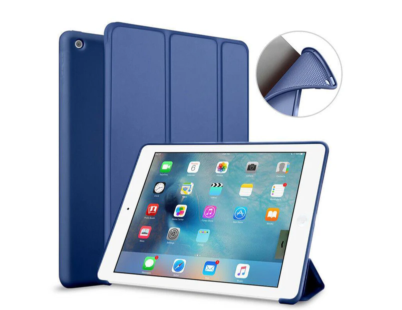 IPad 7th Generation Smart Cover Stand iPad Case - Dark Blue Shockproof
