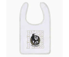 Collingwood Magpies Baby 2-Pack Bibs