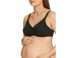 Women 2 x Berlei Barely There Maternity Bra Non Contour Yywm Cotton/Elastane - Black