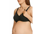 Women 2 x Berlei Barely There Maternity Bra Non Contour Yywm Cotton/Elastane - Black