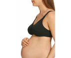 Women 2 x Berlei Barely There Maternity Bra Non Contour Yywm Cotton/Elastane - Black