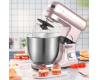 6.5L 1400W Stand Mixer with Stainless Steel Bowl Electric Cooker, Electric Stand Mixer Classic Kitchen Machine | Pink Chef Machine 6-Speed Control