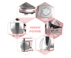 6.5L 1400W Stand Mixer with Stainless Steel Bowl Electric Cooker, Electric Stand Mixer Classic Kitchen Machine | Pink Chef Machine 6-Speed Control