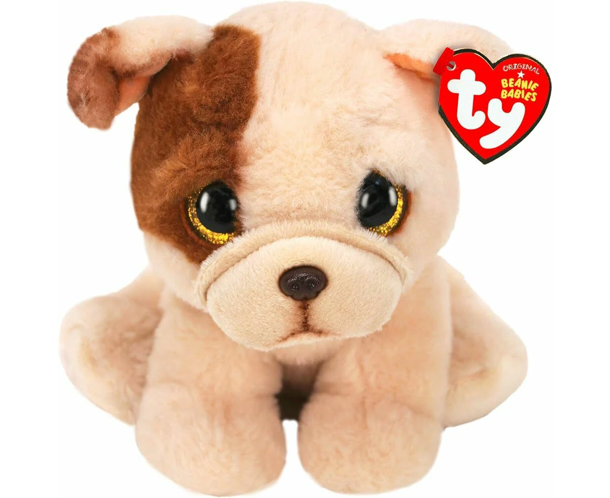 TY Beanie Babies Houghie Tan Pug 8" Beanie Baby - New, With Tags