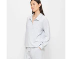 Target Modal Notch Collar Sleep Top - Grey